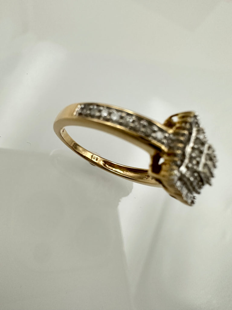 Pavé Diamant Ring * 0,5ct. * 585 * Gr. 56