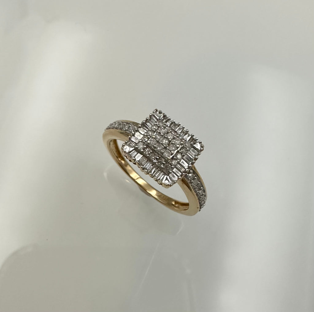 Pavé Diamant Ring * 0,5ct. * 585 * Gr. 56
